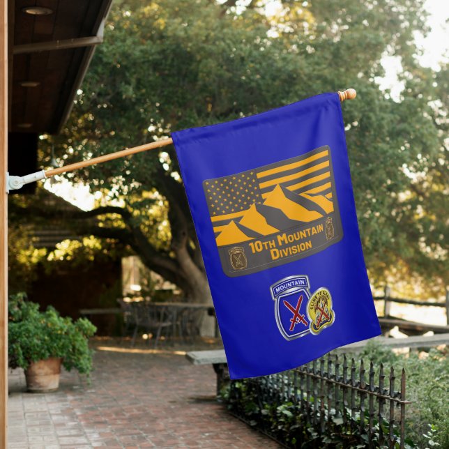 10th Mountain Division  House Flag (In SItu)