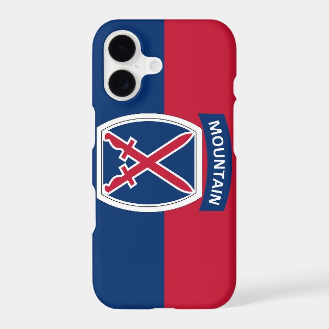 10th Mountain Division Iphone Case (Back)