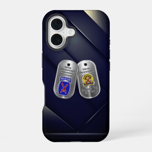 10th Mountain Division  Iphone Case (Back)