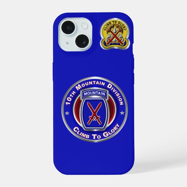 10th Mountain Division  Iphone Case (Back)