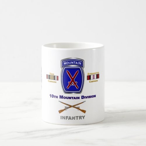 10th Mountain Division Iraq  Afghanistan Veteran Coffee Mug