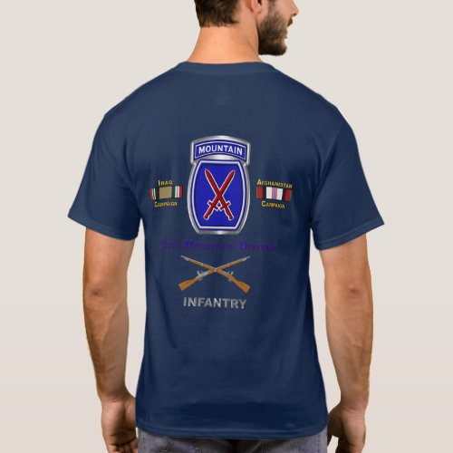 10th Mountain Division Iraq  Afghanistan Veteran  T_Shirt