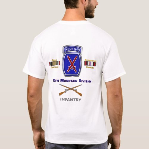 10th Mountain Division Iraq  Afghanistan Veteran  T_Shirt