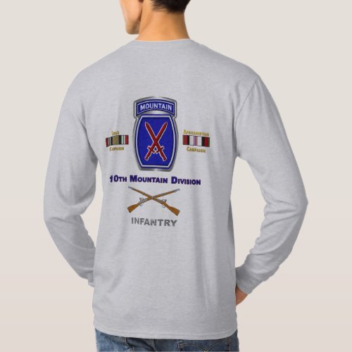 10th Mountain Division Iraq  Afghanistan Veteran T_Shirt