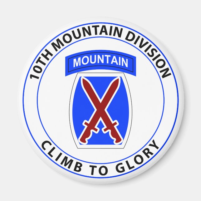 10th Mountain Division Magnet (Front)