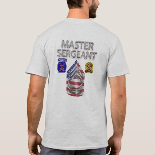 10th Mountain Division Master Sergeant T_Shirt