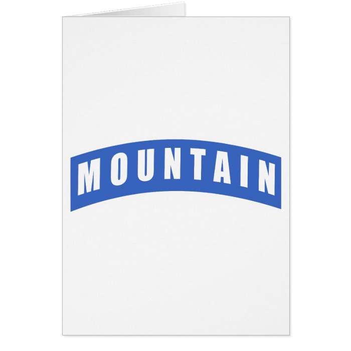 10th Mountain Division   Mountain Tab Greeting Cards