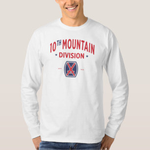 10th Mountain Division "Mountaineer" Badge T-Shirt