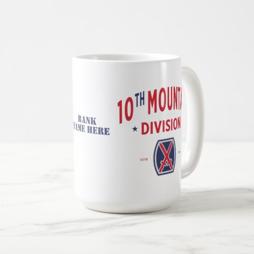 10th Mountain Division Mountaineer Coffee Mug