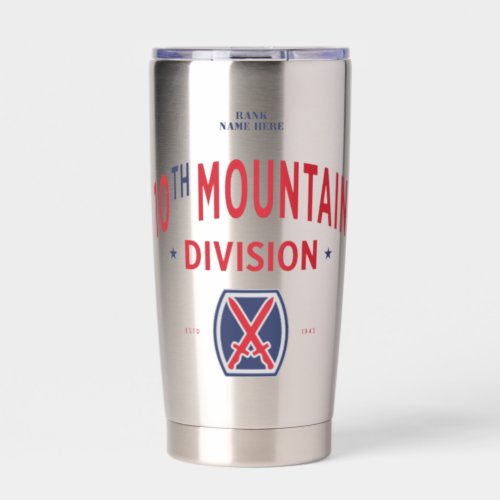 10th Mountain Division Mountaineer Insulated Tumbler