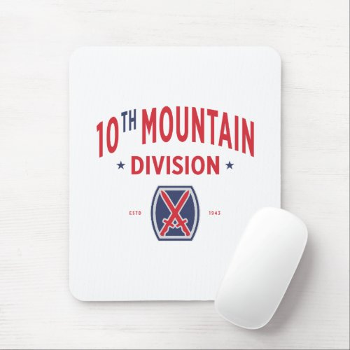 10th Mountain Division Mountaineer Mouse Pad