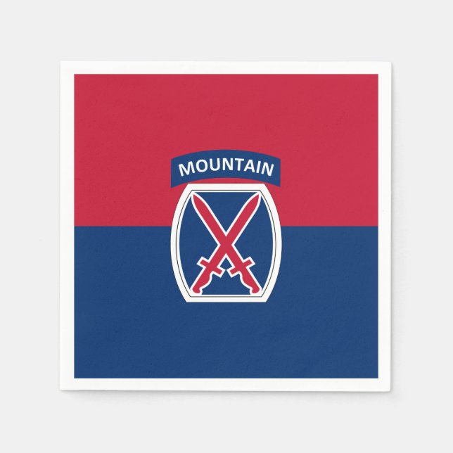 10th Mountain Division Napkins (Front)