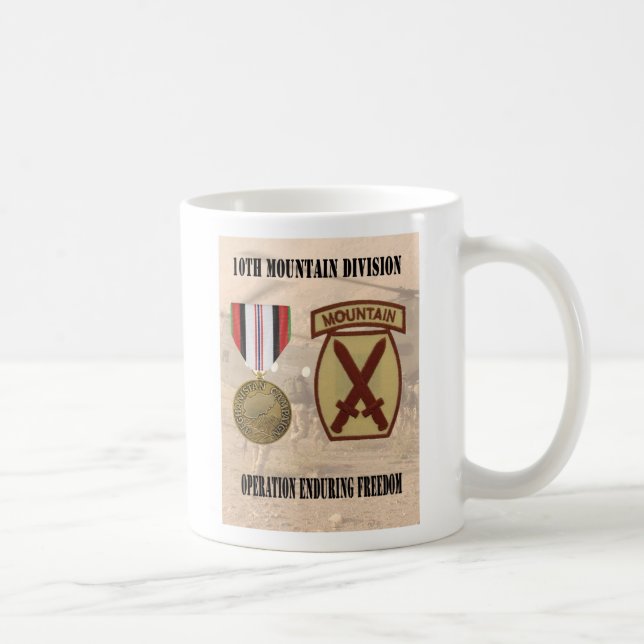 10th Mountain Division Operation Enduring Freedom Coffee Mug (Right)
