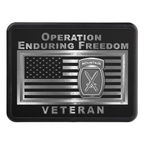 10th Mountain Division Operation Enduring Freedom Hitch Cover