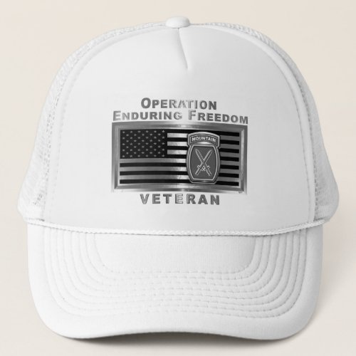 10th Mountain Division Operation Enduring Freedom Trucker Hat