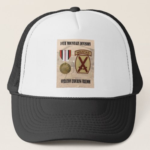 10th Mountain Division Operation Enduring Freedom Trucker Hat