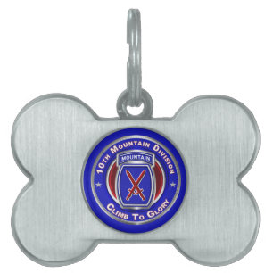 10th Mountain Division Pet ID Tag