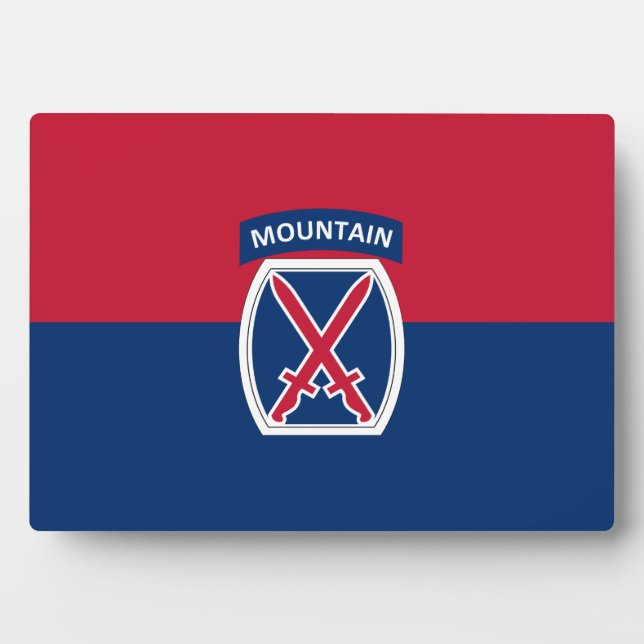 10th Mountain Division Plaque (Front)