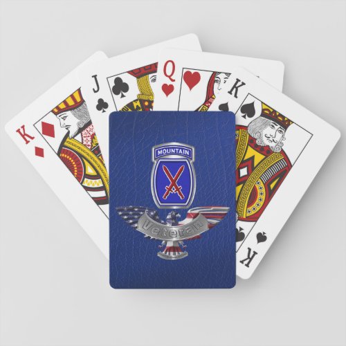 10th Mountain Division  Poker Cards