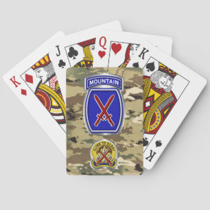 10th Mountain Division  Poker Cards