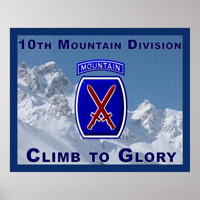 10th Mountain Division Poster (Front)