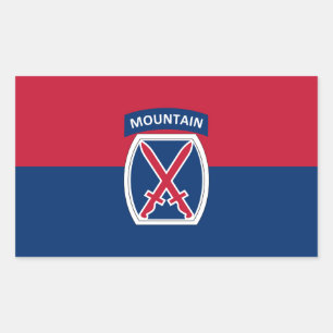 10th Mountain Division Rectangular Sticker