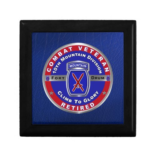 10th Mountain Division Retired Gift Box