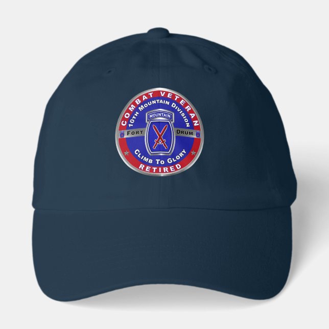 10th Mountain Division Retired Hat (Front)