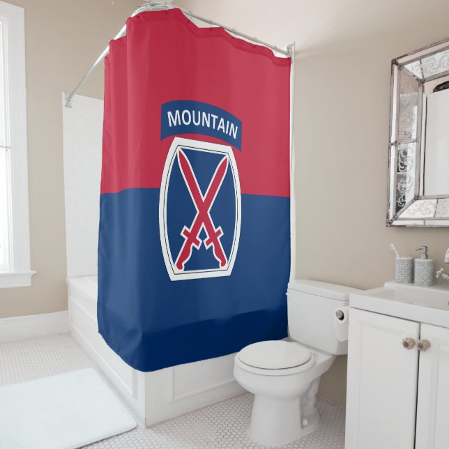 10th Mountain Division Shower Curtain (In Situ)
