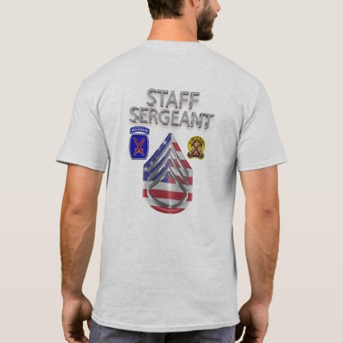 10th Mountain Division Staff Sergeant T_Shirt