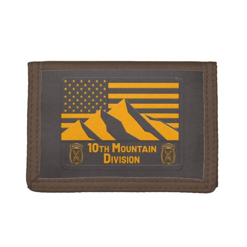 10th Mountain Division  Trifold Wallet