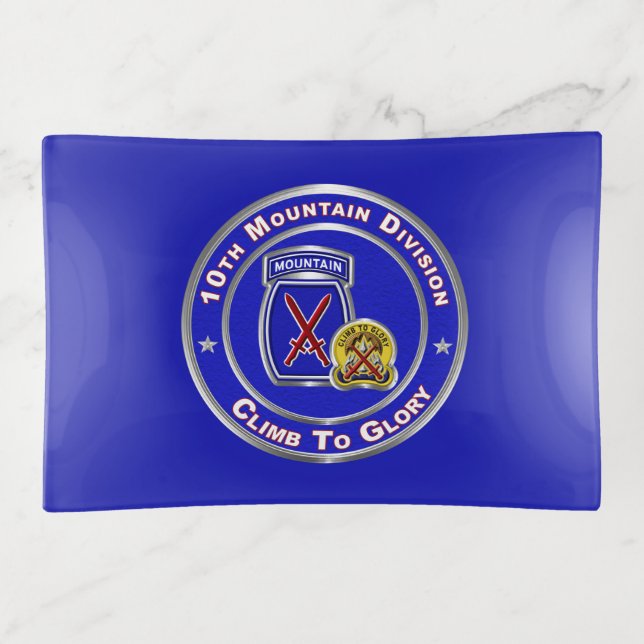 10th Mountain Division  Trinket Tray (Front)