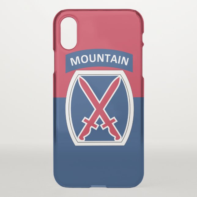 10th Mountain Division Uncommon iPhone Case (Back)