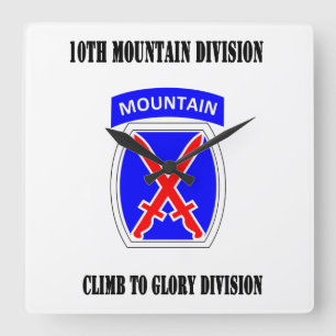 10th Mountain Division Wall Clock