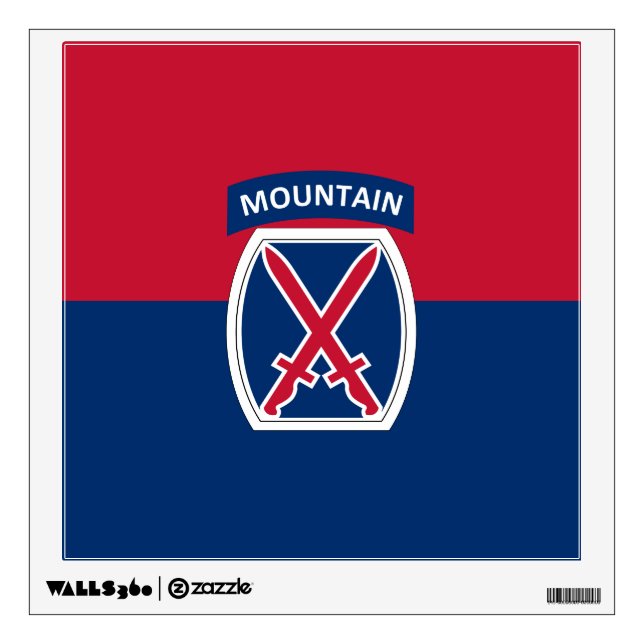 10th Mountain Division Wall Decal (Front)