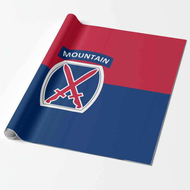 10th Mountain Division Wrapping Paper (Unrolled)