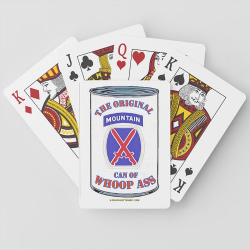 10TH MOUNTAIN NEW YORK POKER CARDS