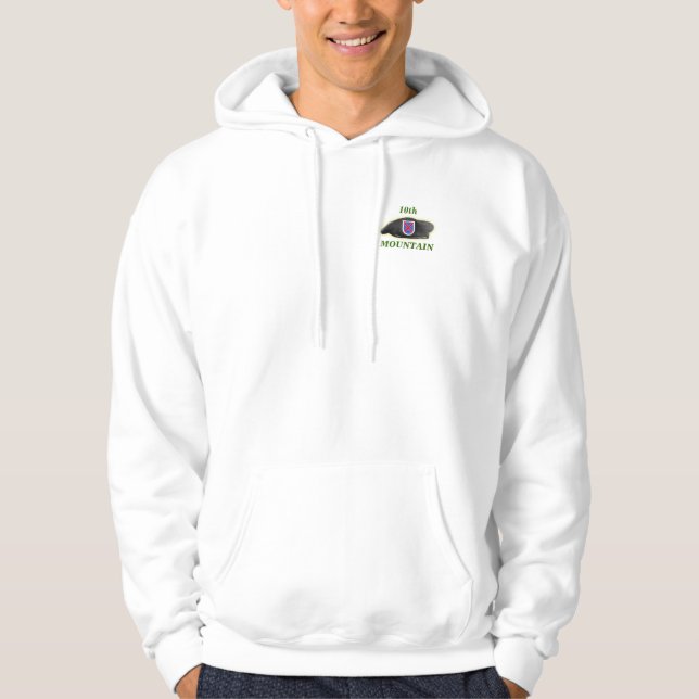 10th mountain vfw hooded vets iraq nam t shirt (Front)