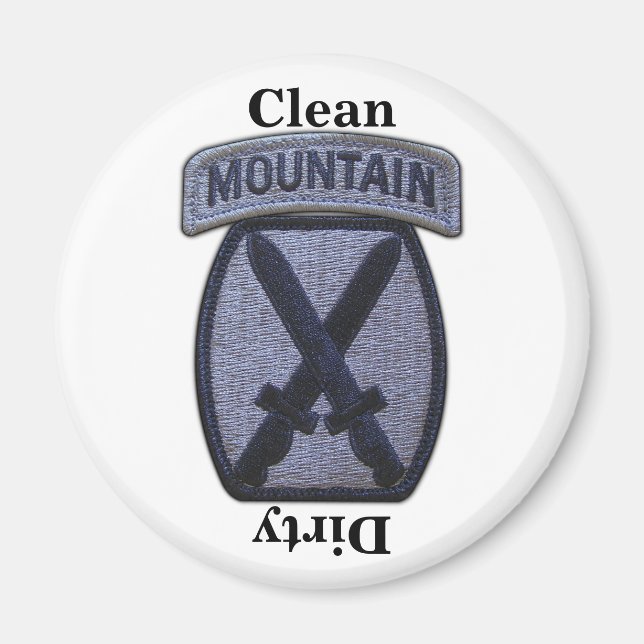 10th MTN mountain division patch veterans vets Magnet (Front)