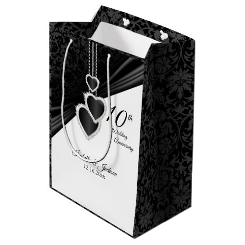 10th Onyx Wedding Anniversary _ Medium Gift Bag