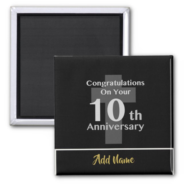 10th Ordination Anniversary Clergy GIFTS Under $6! Magnet (Front)