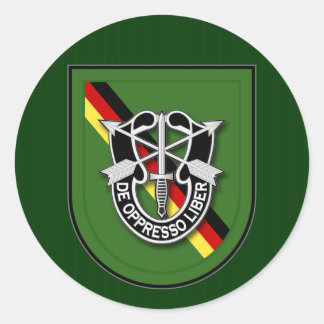 10th SFG-A 7 Germany Classic Round Sticker