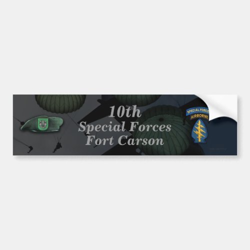 10th special forces fort carson Bumper Sticker