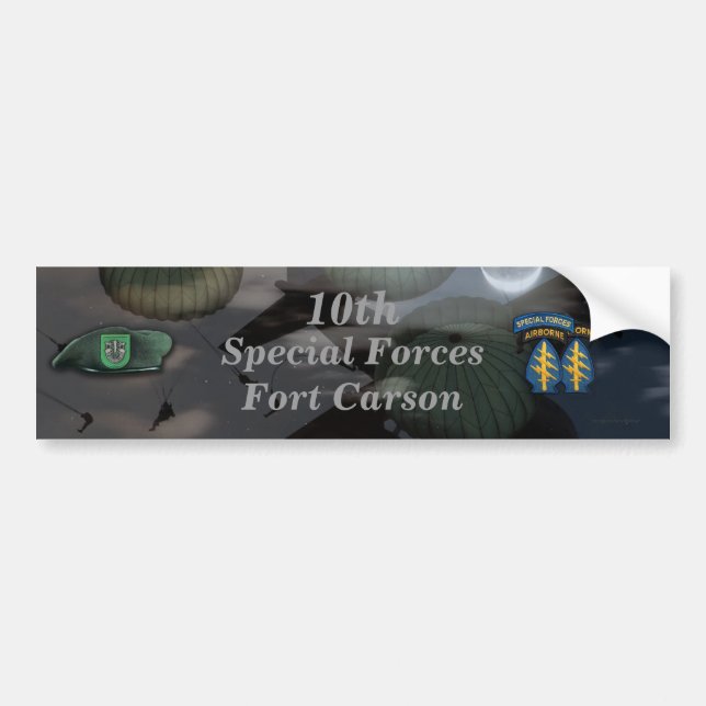 10th special forces fort carson Bumper Sticker (Front)