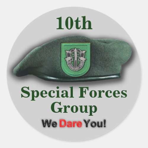 10th Special forces fort carson veterans Sticker