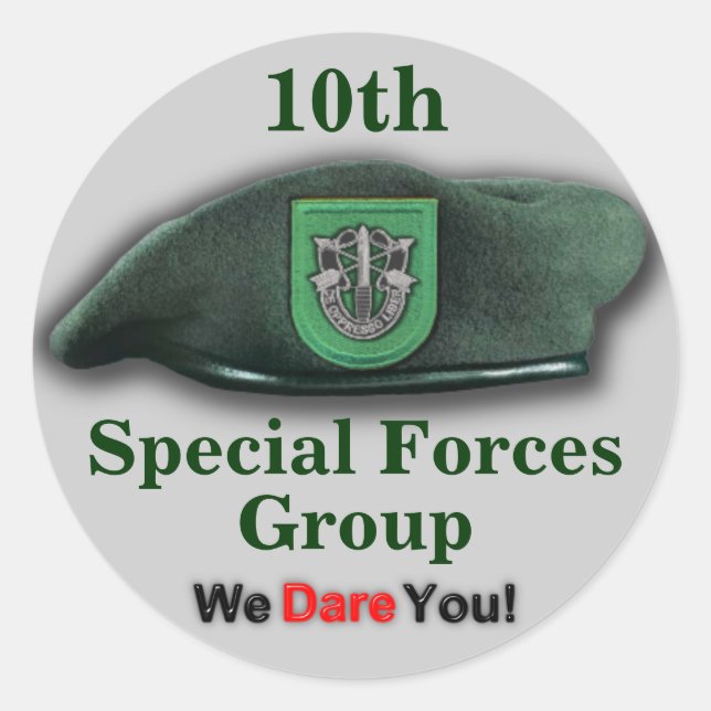 10th Special forces fort carson veterans Sticker (Front)