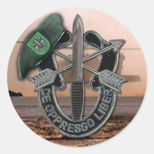 10th Special forces Green Berets veterans vets Classic Round Sticker