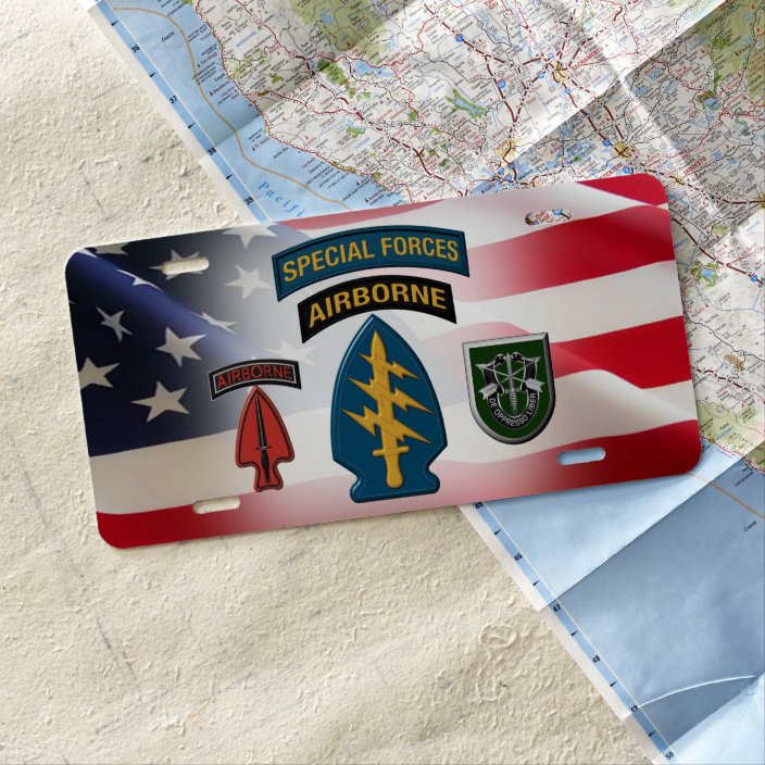 10th Special Forces Group Airborne Custom License Plate
