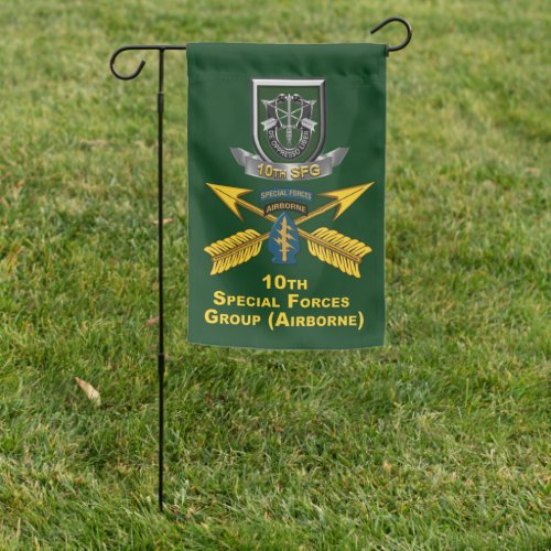 10th   Special Forces Group AIRBORNE Garden Flag