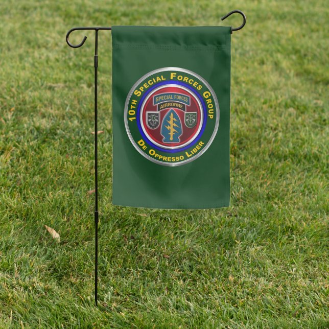10th   Special Forces Group (AIRBORNE) Garden Flag (In SItu)